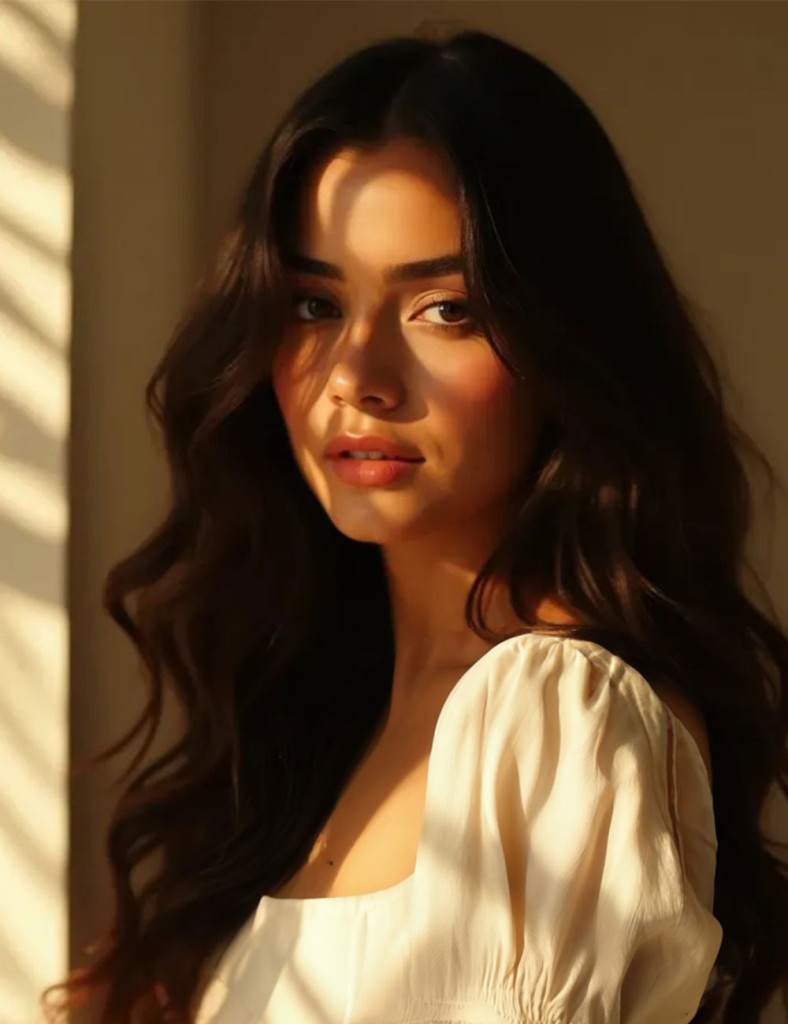 A woman with long, voluminous hair bathed in warm sunlight, highlighting her healthy locks. She is dressed in a white blouse, exuding confidence and natural beauty. The accompanying text details essential aftercare tips for hair loss treatments, including following a doctor's advice, avoiding shampooing too soon, and protecting the scalp from sun exposure.